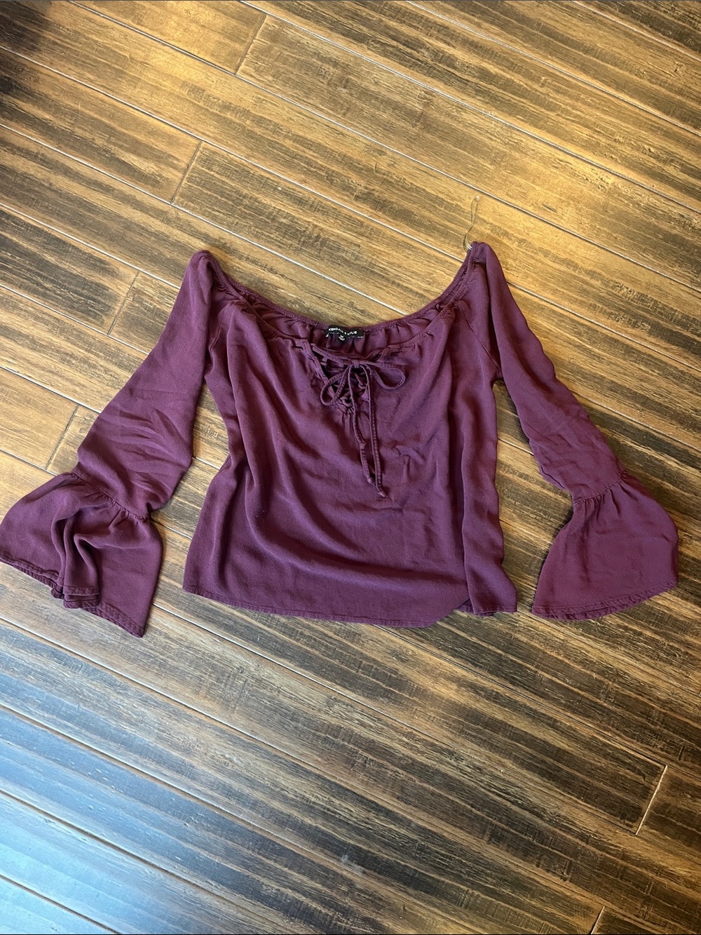 Boho Tie-Front Bell Sleeve Top
